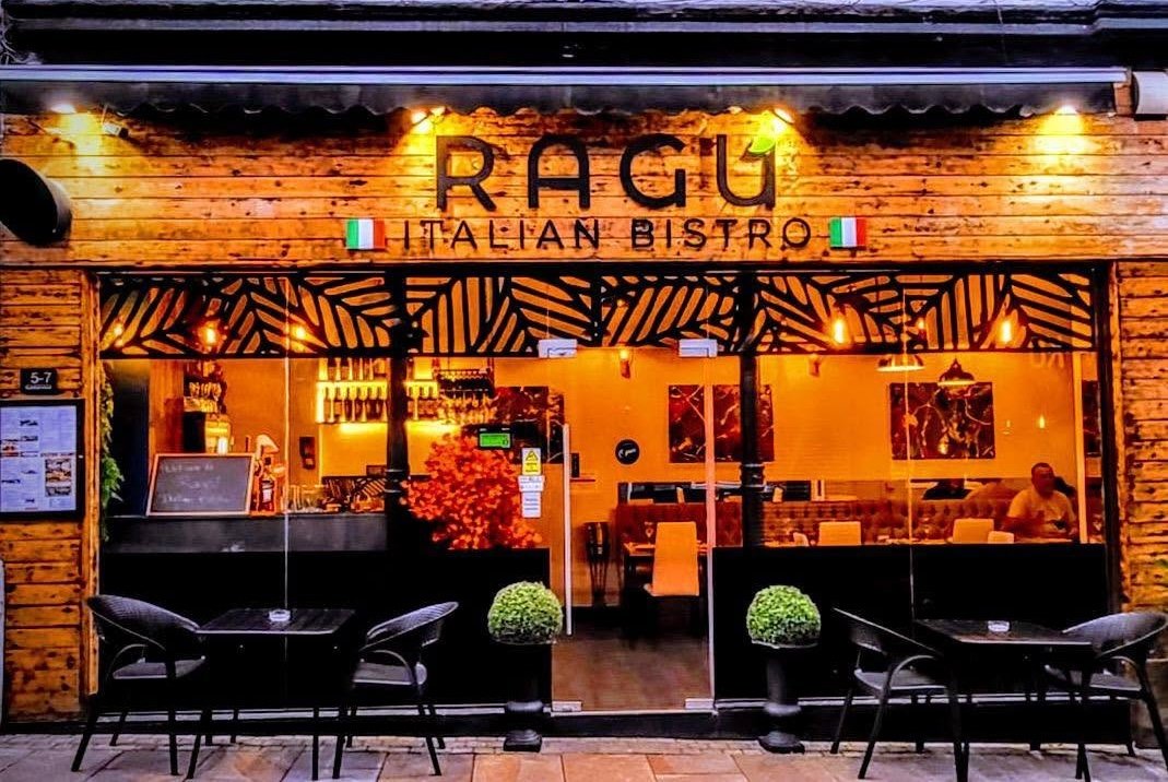 Ragù Italian Bistro storefront on Guildhall Street, Preston